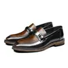 Zapatos de vestir para hombre de piel genuina, mocasines sencillos, hechos a mano, cómodos para ocasiones formales, piel pulida, zapatos de lujo de alta gama para bodas