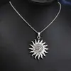 Colar de Sol Redondo Retro Transfronteiriço Europeu e Americano Estilo Punk Olho de Hórus Personalizado Tendência Versátil Acessórios de Joias