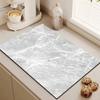 Alfombrilla Drenante para Encimera de Cocina Barra Absorbente de Agua Secado Rápido Resistente al Aceite Cocina Máquina de Café Lavado Escritorio Mesa de Café Mesa de Comedor Alfombrilla Aislante de Calor