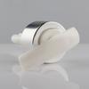 Fábrica Junqi al por mayor cabezal de bomba de lavado de plástico PP integrado calibre 28 tipo push blanco aluminio electroquímico bomba dispensadora de loción