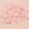 Pinza para el pelo de mariposa colorida rosa, pinza pequeña súper de hada, clip para el pelo, accesorios para el pelo de niños, tamaño pequeño, accesorios para el pelo