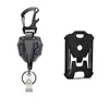 Argola de Chaveiro de Metal com Fivela de Puxar Fácil para Uso Pesado Transfronteiriço Etiqueta de Nome Retrátil Mosquetão Anti-Perda Cordão Fivela Retrátil Atacado