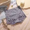 Calcinha de renda de cintura alta grande sexy que contrai a barriga, roupa íntima de verão francesa para socialites, calcinha feminina respirável, calcinha europeia e americana