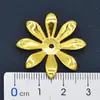 DIY Metal Joyería Pétalos Piezas de Flor de Hierro de Ocho Pétalos 26/30 mm Piezas de Flor de Ocho Hojas Soporte de Flor de Múltiples Hojas