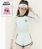 Conjunto de Bañador de Secado Rápido para Niñas, Dos Piezas, Adecuado para Niños Mayores, Adolescentes y Estudiantes, Traje de Baño Profesional