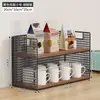 Prateleira de Armazenamento para Mesa de Trabalho Prateleira de Lanches na Mesa de Jantar Porta-Copos para Sala de Estar Bancada de Cozinha Condimentos Camadas Múltiplas Copo Atacado