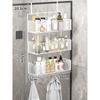 Colgador de Baño Estante de Almacenamiento para Inodoro sin Perforaciones Estante para Almacenar Toallas para Ducha Puerta de Vidrio en stock
