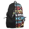 Mochila Grande Capacidade Mochila de Viagem Alunos do Ensino Médio Alta Aparência Mochila de Viagem Bolsa de Ombro Dupla Bolsa de Ombro Dupla Alta Aparência Mochila de Ombro Dupla