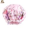 Gorro de baño de satén grande, popular en Europa y América, de color sólido, con forro de PE, impermeable, para el hogar, JDY-453-1