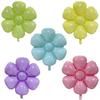 Nuevo Macarrón Amazon Flor de Margarita Pequeña Globo Red Social TikTok Flor de Huevo Globo Decorativo de Película de Aluminio