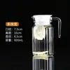 Maceta acrílica maceta de PC rayada botella de agua fría de plástico gran capacidad botella de agua fría comercial olla para jugo tetera para bebidas té