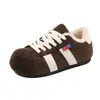 Sapatos Femininos 2025 Inverno Novo Estilo Veludo Leve Tênis Esportivo Forrest Gump Feminino Retro Aumento Sapatos Plataforma de Solado Grosso Bk862-1