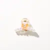 Presilha de Cabelo Pequena Modelo Novo Transfronteiriço 4cm, Presilha de Cabelo Elegante Pequena Estilo Chanel para Mulheres, Mini Presilha de Cabelo Estilo Ins, Mini Presilha de Garra Acessório de Cabelo