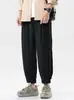 Pantalones jogger holgados de moda para hombre estilo japonés transfronterizo, verano 2026, pantalones anchos estilo Hong Kong, pantalones largos de moda para hombre, pantalones casuales