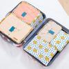 Conjunto Organizador de Viagem Estilo Coreano 6 Peças Cubos de Embalagem Mala À Prova de Poeira Impermeável Bolsa de Armazenamento de Viagem Grande Direto da Fábrica