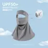 Máscara de Proteção Solar para Homens, Cobrindo o Rosto Inteiro, Anti-UV, Máscara de Verão para Homens, Proteção Solar Facial, Proteção do Pescoço, Lenço de Seda Gelada para Ciclismo