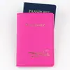 Bolsa para pasaporte de cuero PU con explosivo transfronterizo en stock, multifunción, puede poner tarjeta bancaria, bolsa para identificación, funda de cuero, portapasaporte portátil