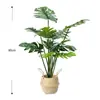 Estilo Ins Escandinavo Planta Artificial Planta Verde Biônica Enfeites Decorativos Monstera Falsa Sala de Estar Interior Árvore em Vaso de Chão
