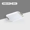 Bandeja de chá de camada dupla com cesta de drenagem para sala de estar, bandeja retangular para mesa de centro de casa, cesta de drenagem criativa, bandeja com porta-copos