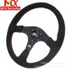 Volante de carreras ilimitado directo de fábrica de 14 pulgadas, cuero esmerilado, personalidad, volante JDM universal de 70 mm