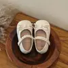 Zapatos de Princesa de Cuero para Niñas Primavera y Otoño 1-3 Años Suela Suave Moño Perla Zapatos Mary Jane Zapatos para Caminar de Bebé