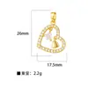 TikTok Colgante Explosivo de Cobre Microincrustado Nuevos Accesorios DIY Joker de Moda 26 Letras Elegantes Accesorios de Malla Sin Cadena