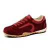 Novedad Otoño 2026 Zapatos Deportivos Casuales Transpirables de Capa Superior de Piel de Vaca para Mujer Versátiles con Cordones Zapatos de Entrenamiento Alemanes