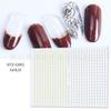 Pegatinas de uñas transfronterizas 26 doradas y plateadas calcomanías de uñas 3D patrón geométrico retro eterno para uñas