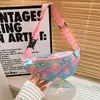 Nova Bolsa Infantil 2024 Desenho Fofo Bolsa de Moedas Cauda de Peixe Menina Mini Bolsa Transversal Bolsa de Ombro Fashion para Menina