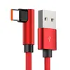 Cabo de dados typec 66W para Huawei mate40 carregamento rápido vivo millet game cotovelo fio de carregamento super rápido
