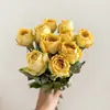 Flores Naturais Secas ao Ar Rosa Buquê de Flores Secas Decoração de Casa Retrô Adereço para Foto Presente de Aniversário 93501