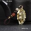 Nuevo Estilo Estrella y Luna Bodhi Latón Llavero Colgante Cobre Calabaza Metal Coche Puesto Callejero Pequeño Regalo Producto Cultural y Creativo