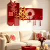 Set de decoración para habitación de boda, incluyendo todos los artículos necesarios para decorar la escena de la boda, el nuevo hogar del novio y la alcoba de la novia, incluyendo decoraciones de fondo y arreglos florales.