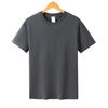 Camisetas Personalizadas de Cuello Redondo y Manga Corta para Hombres y Mujeres en Verano Holgadas de Algodón Puro Color Sólido Camisetas Base para Hombre con Logo Elegante