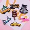 Pegatinas Suaves de Goma de Viajes Globales Decoración Plana de Dibujos Animados Material de PVC Papelería Funda de Teléfono Ropa Accesorios DIY