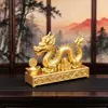 Personalización de Apertura de Molde Se Puede Dibujar Estatua de Dragón de la Suerte de Aleación Lingotes Monedas de Cobre Dragón del Zodiaco Manualidades para el Hogar y la Oficina