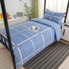 Algodão Três Peças Dormitório Estudantil Algodão Puro Seis Peças Cama Lençóis de Cama Capa de Edredom Cama Elástica Conjunto para Dormitório Compra em Grupo Atacado