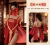Lencería sexy, Hanfu de talla grande, estilo antiguo, banda para el vientre de deseo puro, seductora y apasionada, nuevo atuendo clásico estilo palacio