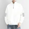 Sudadera de moda de estilo Hong Kong, con media cremallera y cuello alto, manga larga, súper vendida para Otoño 2025, elegante y moderna para adolescentes, versátil