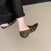 Primer Encuentro Temporada 2026 Otoño/Invierno Nueva Colección: Mocasines Retro de Tacón Grueso para Mujer, Versátiles y Adelgazantes, Zapatos de Piel Estilo Británico