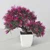 Bonsái de Pino Artificial de Bienvenida Escritorio de Oficina Sala de Té Zen Nuevo Estilo Chino Musgo Ginkgo Árbol Falso Adorno Pequeño en Maceta