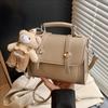 Bolso de Mano Casual Simple de Alta Gama para Mujer 2025 Verano Nuevo Estilo Empalmado Estilo Extranjero Trabajo y Desplazamiento Bolso Bandolera de Hombro