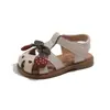 Sandálias Fechadas com Solado Macio para Bebê Menina 2026 Novo Estilo de Verão Sapatos para Bebê e Criança Pequena Sandálias Fofas de Princesa para Meninas