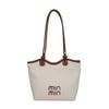 2025 Novo Estilo Bolsa Tote Bonita e Fashion de Grande Capacidade para Mulheres com Design de Nicho em Cores Contrastantes Bolsa Transversal Moderna de Ombro Único para Axila