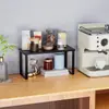 Prateleira de Armazenamento de Temperos para Cozinha, Organizador de Mesa Multifuncional, Armário de Bancada, Suporte de Utensílios de Cozinha em Camadas e Empilhável