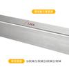 Gancho antirrobo para ventana, balcón, ropa, supermercado, tienda de ropa interior, tienda de ropa, almacenamiento, gancho de tubo cuadrado galvanizado, blanco y negro, 1.0 de una sola línea
