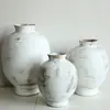 Vaso de Flores de Cerâmica Grossa Estilo Silencioso com Flores Secas Estilo Zen Vaso Medieval Pote de Cerâmica Artesanal Ornamentos Decorativos Japoneses de Cerâmica