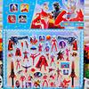 Yiwu tienda de 2 yuanes productos pegatinas de burbujas de dibujos animados extragrandes moda para vestir pegatinas de PVC de doble cara pegatinas de burbujas grandes al por mayor