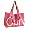 2026 Bolso Casual Transfronterizo Nuevo Bolso de Mano Tejido en Bloques de Color Retro Bolso Tote Estampado de Letras Bolso de Hombro de Gran Capacidad