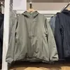 Jaqueta Casaco Cardigan de Lã Quente à Prova de Vento Outono/Inverno Masculina e Feminina com Zíper e Capuz Manga Longa 486116